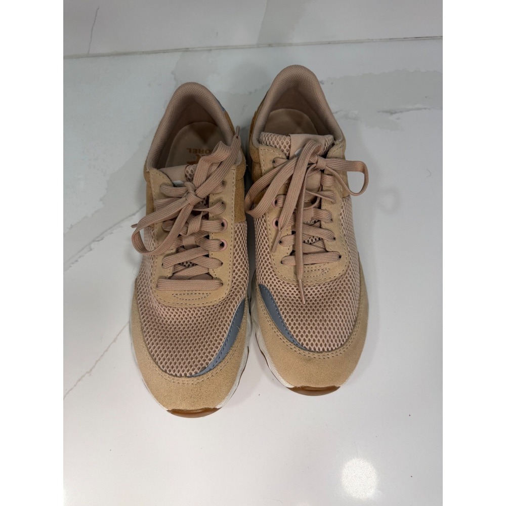 Sorel Kinetic Lite Lace Tan Beige Mesh Suede Sneakers Womens 10
